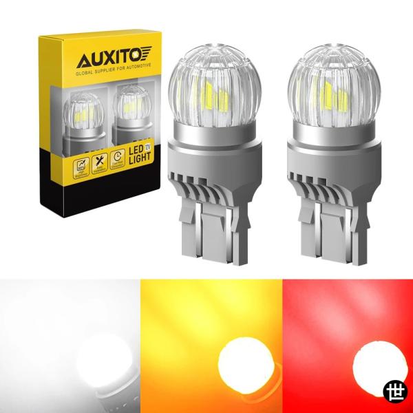 2X AUXITO T20 7443 7440 W21W W21/5W LEDバルブ DRL パーキ...