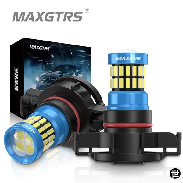 2X CANBUS PSX24W LEDフォグランプ ジープ グランドチェロキー WK2 ラングラー...