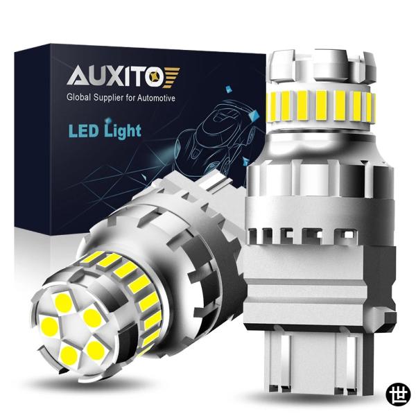 AUXITO 2個 T25 LED CANバス 3157 3156 3057 P27/7W LEDバ...