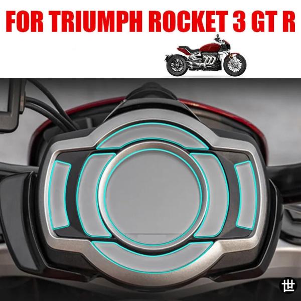 トライアンフ ROCKET 3 GT R用 バイクアクセサリー クラスター傷防止フィルム スピードメ...