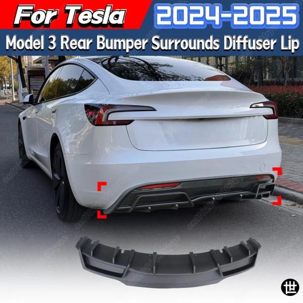 TESLA MODEL 3 HIGLAND 2024 2025用 自動車用 リアバンパー サラウンド...