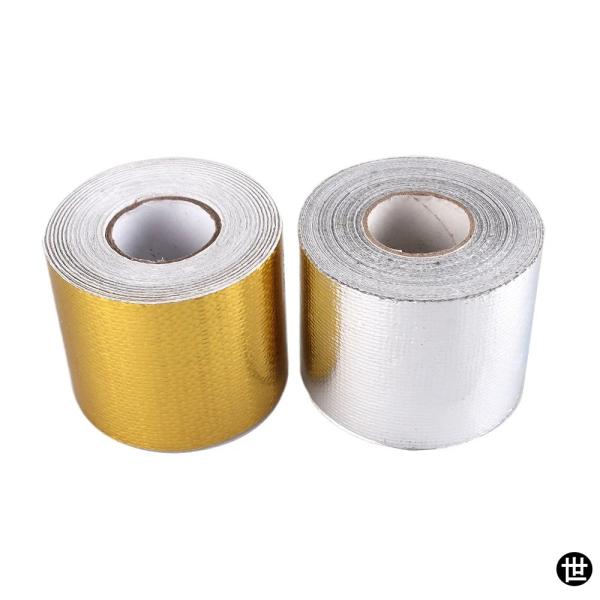 5M 10M 車 バイク マフラー REFLECT-A-GOLD 高温熱反射ロールテープ ターボ熱マ...