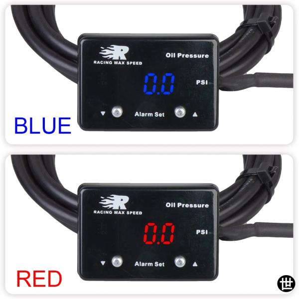 自動200PSI 1/8 NPTセンサー付きデジタル油圧計 赤色表示 センサー付きデジタル油圧計 O...
