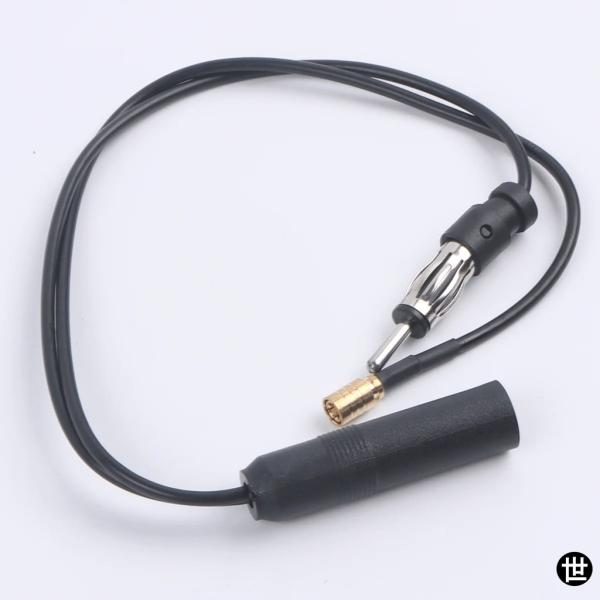 DAB FM/AM カーラジオアンテナ アクティブアンテナ SMB DIN スプリッターアダプターケ...