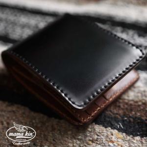 コードバン/二つ折り財布/栃木レザー/レザーウォレット/牛革/馬革