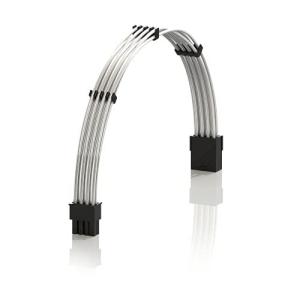 LINKUP 30cm 8 Pin  GPU PCI-E PSU 電源供給 編みスリーブカスタムMod PC延長ケーブル┃一本入