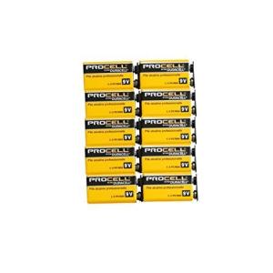 PROCELL デュラセル プロセル 9V電池 エフェクター/楽器用アルカリ電池 10個セット DP-9V-10pcs
