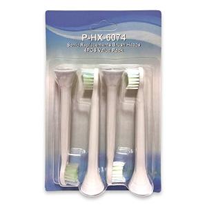フィリップス ソニッケア対応 HX6074 互換替え電動歯ブラシ 4本セット
