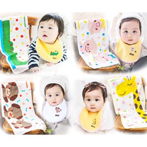 スタイ 男の子 名入れ よだれかけ 日本製 ガーゼフェイスタオル お揃い