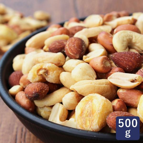 ミックスナッツ QBB 業務用 500g ピーナッツ カシューナッツ ジャイアントコーン アーモンド...
