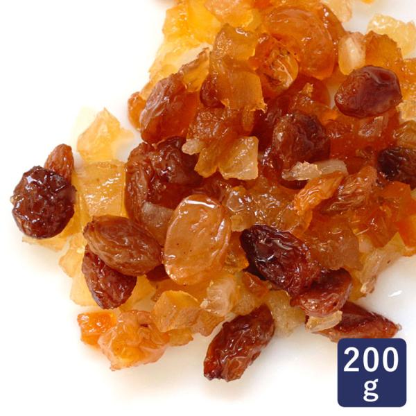 ワカヤマショクヒン シュトーレンミックス（無着色） 200g ミックスフルーツ 洋酒漬けフルーツ ク...