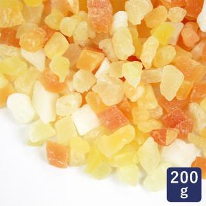 ジューシートロピカル5種ミックス 5mmダイス 200g パイナップル パパイヤ マンゴー ココナッツ メロン ママパン
