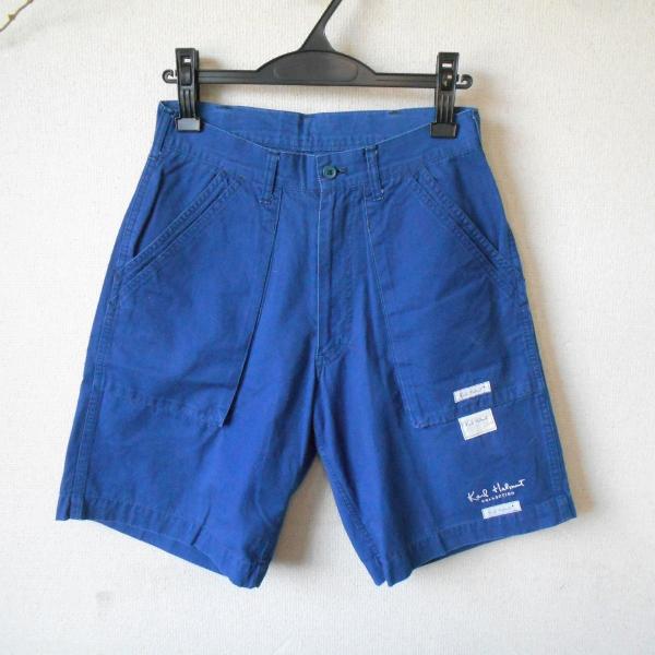 カールヘルム KARL HELMUT ロゴ ワッペン &amp; 刺繍 入り ハーフ 丈 パンツ 日本製 S