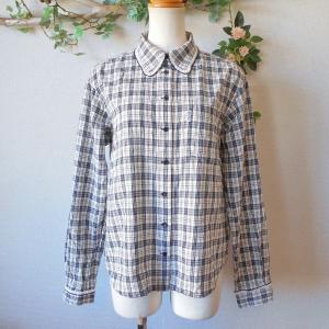 ピンクハウス❤リボン×フランスレース くすみピンク❤オーバーブラウス PINK HOUSE（ピンクハウス） 美品 フランスレース & ピンタック