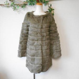 SAGA MINK サガミンク 毛皮コート 16 ダークブラウン レディース 古着