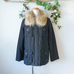 BALMAIN（バルマン） 美品 ブルー フォックス ファー 使用 レディース