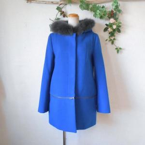 BALMAIN（バルマン） 美品 ブルー フォックス ファー 使用 レディース