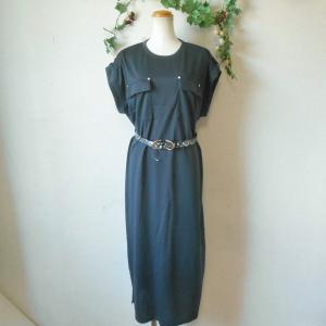 ジャンフランコフェレ GIANFRANCO FERRE ひざ丈ワンピース ニット オフ