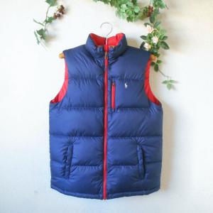 ポロ ラルフローレン Polo Ralph Lauren 2WAY リバーシブル ダウンベスト 上着...