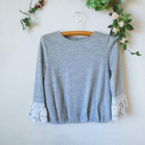 ＊未使用品＊ギャラリービスコンティ 花柄レース 長袖ニット 新品タグ付き ギャラリービスコンティ（GALLERY VISCONTI） ギャラリー ビスコンティ