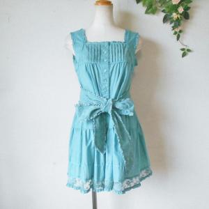 ピンクハウス 　ピンタックブラウス黒サテンリボンフランスレース綿ローン PINK HOUSE 美品 ピンクハウス PINKHOUSE フランスレース