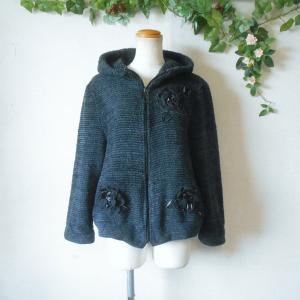 株）さえら ポテチーノ POTECHINO ダウン ジャケット お花モチーフ