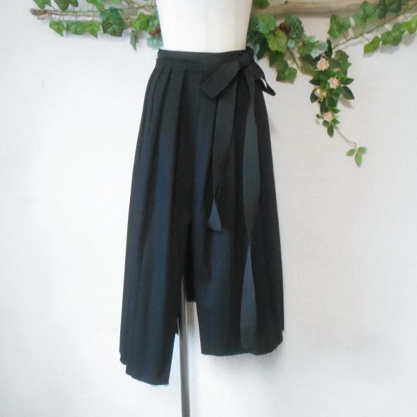 ディーゼル DIESEL 変形 スカート プリーツ 黒レディース XS リボン 正規品