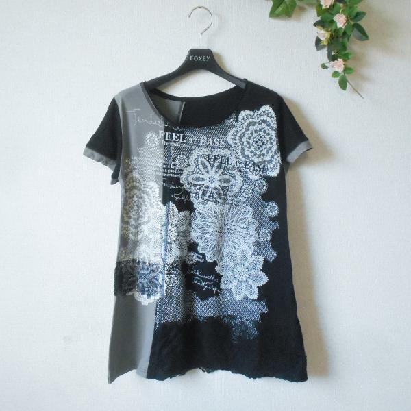 nuovo×nuovo ヌーヴォ×ヌーヴォ 半袖 カットソー チュニック 38 レディース