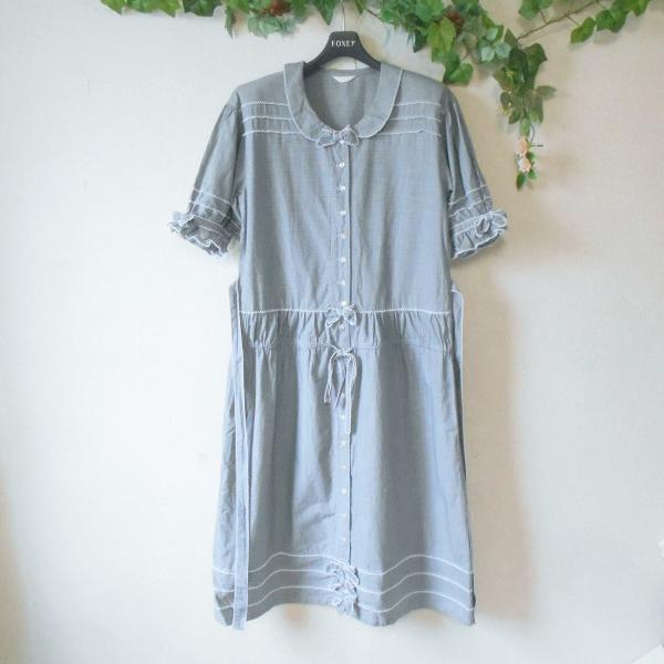 ピンクハウス PINK HOUSE ワンピース リボン 刺繍 付き ギンガム チェック レディース