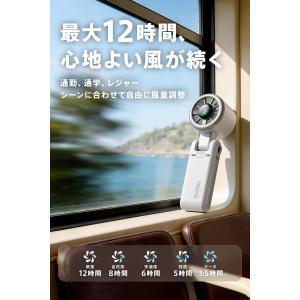携帯扇風機 ハンディファン 爆風 10m/s ...の詳細画像5