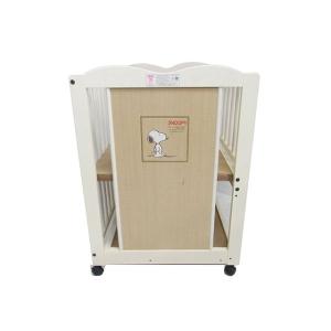 中古 キンタロー ミニ スヌーピーベビーベッドスライド収納棚付 祝日