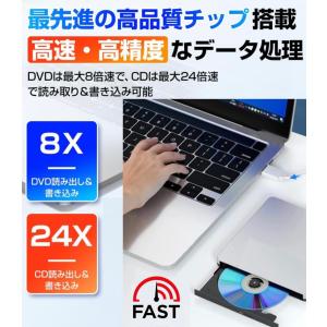 外付けCD DVDドライブNO.1 USB 3...の詳細画像4