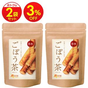 ごぼう茶【まとめ割2袋セット】国産 ティーバッグ (2g×40包) ゴボウ茶 牛蒡茶 ノンカフェイン お茶 ハーブティー 健康茶 日本茶