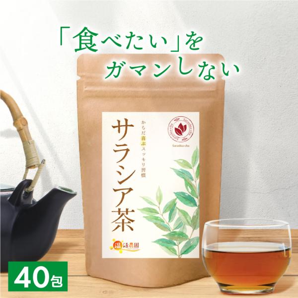 公式 温活農園 サラシア茶 3g×40包 ティーバッグ サラシア ノンカフェイン お茶 美容茶 健康...