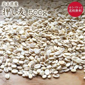 【ゆうパケット 送料無料】押し麦 500g 岩手県産 大麦 押し麦 国産