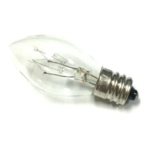 ローソク球(ろうそく型白熱電球) C7 E12 110V5W (1C) クリアー 10個