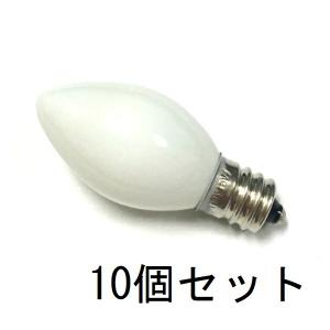 ローソク球(ろうそく型白熱電球) C7 E12 110V5W (1C) クリアー 10個
