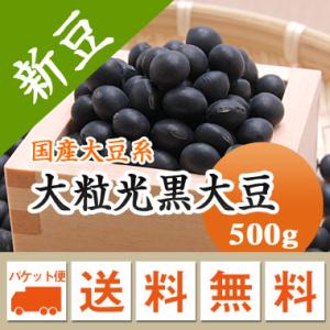 黒豆 大粒黒豆 北海道産 令和５年産 メール便 送料無料 500g ※日時指定不可・代引不可・同梱不可商品　お届けに３日〜７日かかります