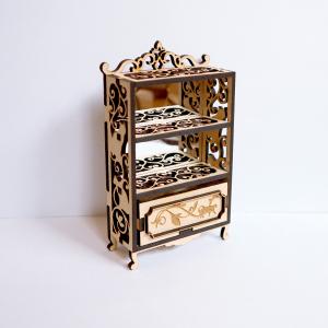 12分の1スケール ロココ椅子 小 完成品 ドールハウス : まめまめ