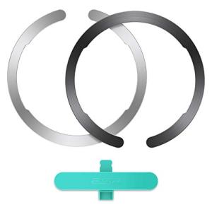 ESR magsafe リング マグセーフ シール 強力吸着 マグネットリング 磁気ワイヤレス充電対応キット 超薄型 MagSafe対応メタルリ｜mamesmile