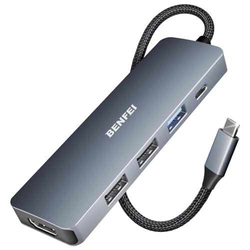 BENFEI USB C ハブ 5in1 4K@30Hz HDMI 1*USB3.2+2*USB2....