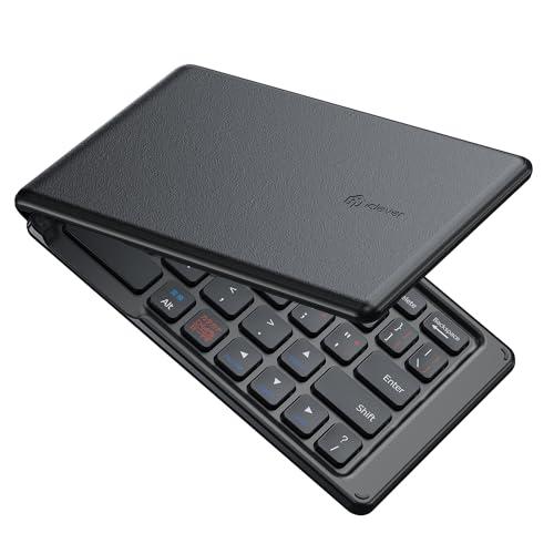 iClever Bluetooth キーボード 折りたたみ式 ワイヤレス ブルートゥース キーボード...