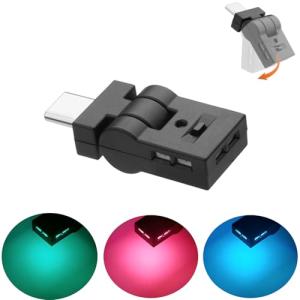 aninako usb ライト Type-C LED USB 車内用 アンビエントライト 8色 RGB 調光機能 180°回転可能 イルミネーシ｜mamesmile