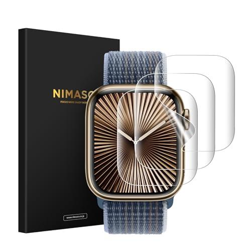 【3枚組】NIMASO フィルム Apple Watch series 11（2025）/ 10（2...