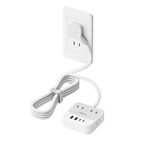 延長コード 2m 超薄型 (8-in-1 20W PD) usb コンセントタップ TESSAN 電...