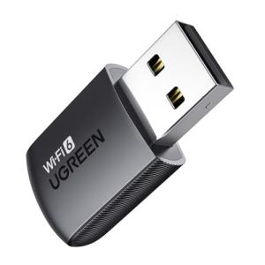 UGREEN WIFI 無線LAN 子機 WIFI 6 USBアダプタ AX900 600Mbps + 287Mbps Windows 11/1