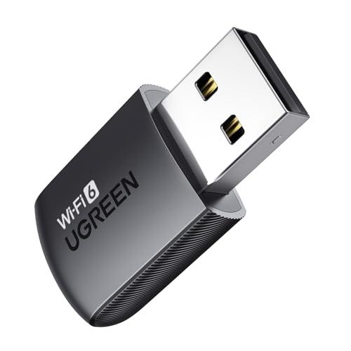 UGREEN WIFI 無線LAN 子機 WIFI 6 USBアダプタ AX900 600Mbps ...