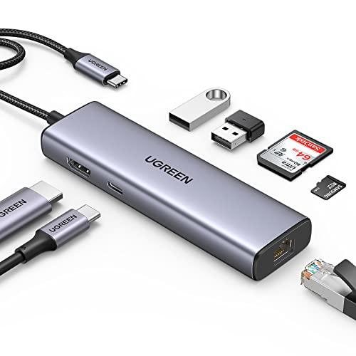UGREEN USB Cハブ 4K@30Hz HDMI出力 7-IN-1 Type-Cアダプター 4...