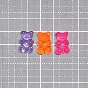 デコパーツ くま グミベア 約17*11ミリ 1個の詳細画像2