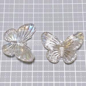 アクリルチャーム ちょうちょ オーロラ 約32...の詳細画像1
